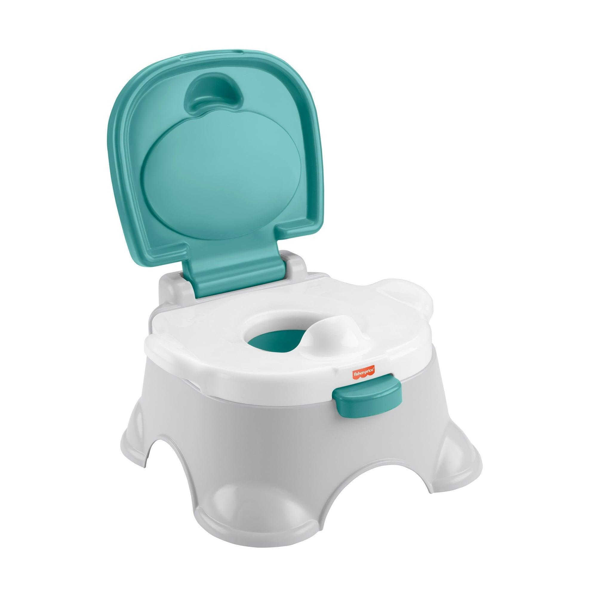 Fisher-Price 3-in-1 Toddler Toilet Training Potty Chair & Step Stool, with Removable Toilet Ring - ClubOn
