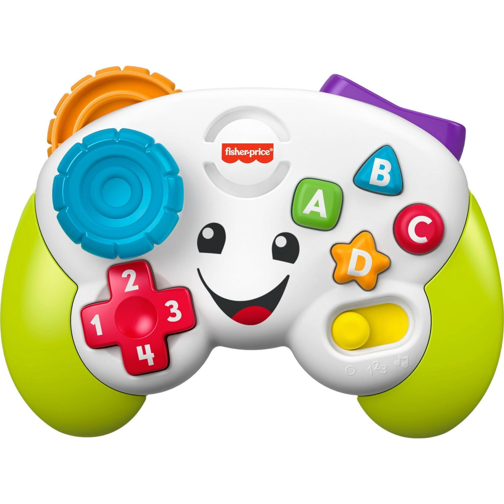 Fisher-Price Laugh & Learn Game & Learn Controller Musical Baby Toy with Lights, Green - ClubOn