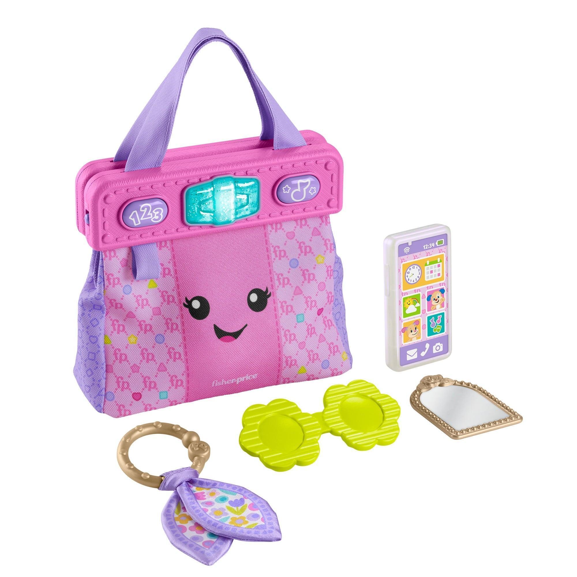 Fisher-Price Laugh & Learn Going Places Learning Toy Purse & Accessories, Ages 6+ Months, Plastic - ClubOn