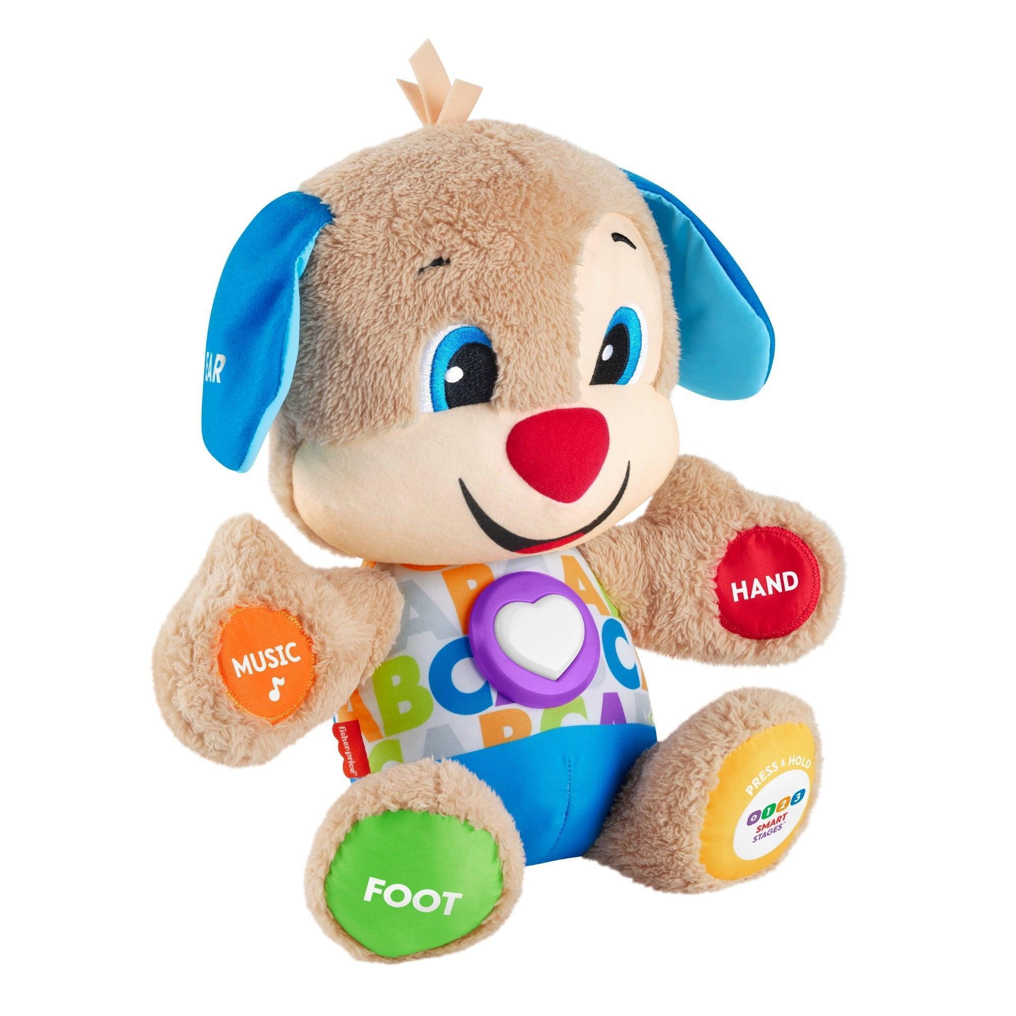 Fisher-Price Laugh & Learn Smart Stages Puppy Plush Learning Toy – For Babies, Infants, and Toddlers - ClubOn