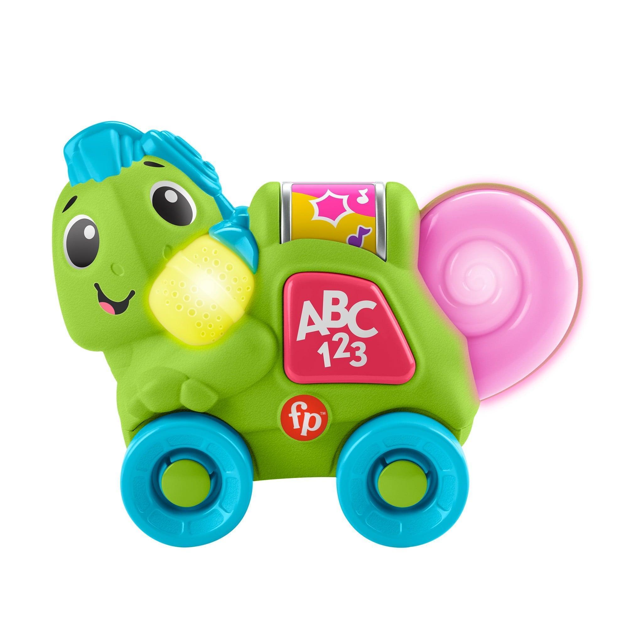 Fisher-Price Link Squad Crawl ‘n Colors Chameleon Learning Toy with Music & Lights – Infant 9+ Months - ClubOn