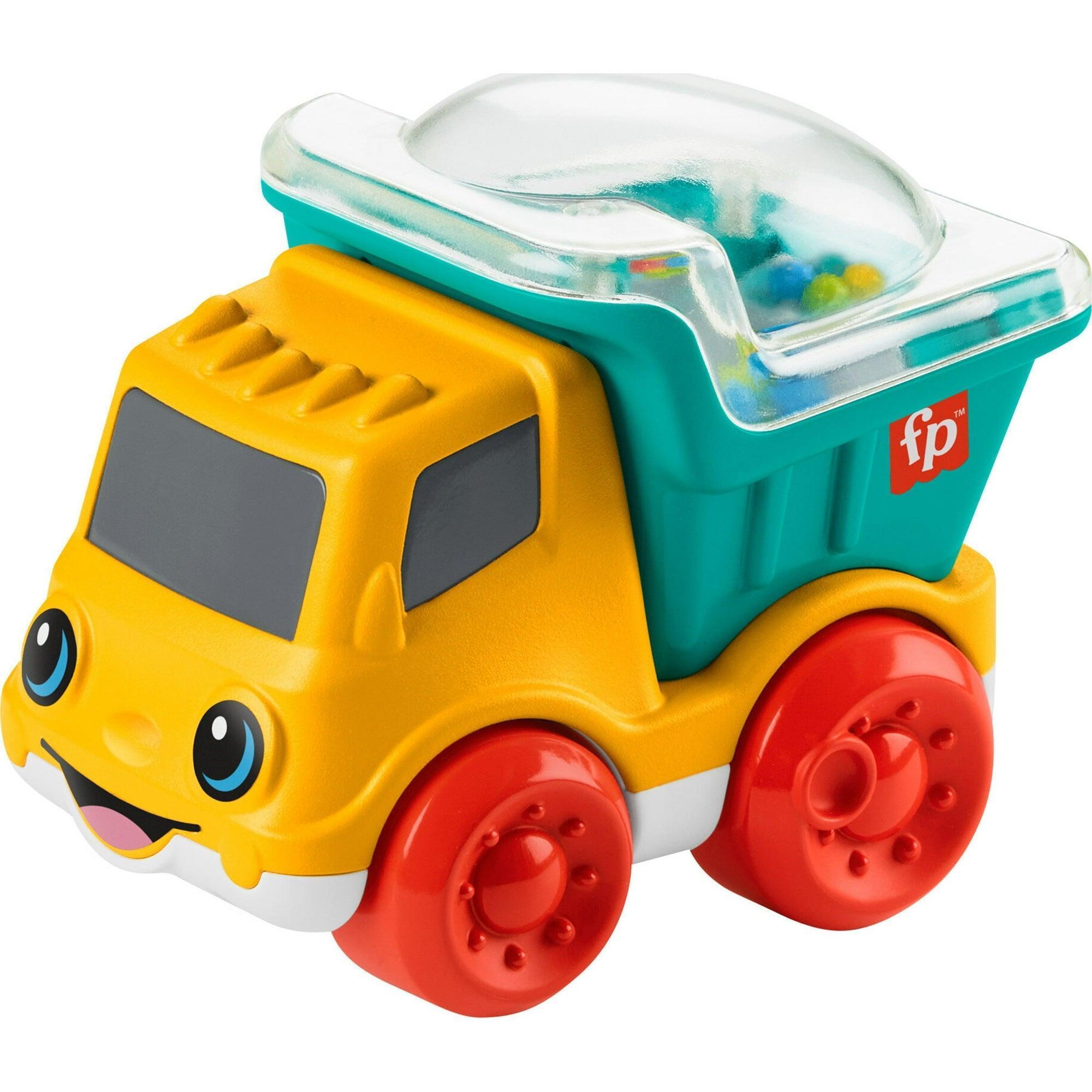 Fisher-Price Poppity Pop Dump Truck Push-Along Toy – Ball Popper Vehicle for Infants - ClubOn