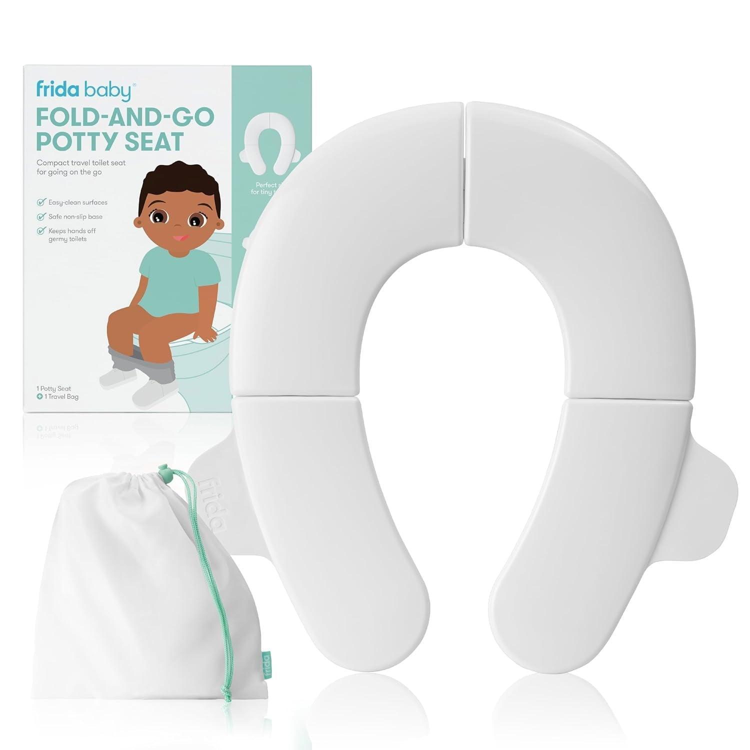 Frida Baby Fold and Go Potty Training Toilet Seat with Bag, Travel Solution - ClubOn