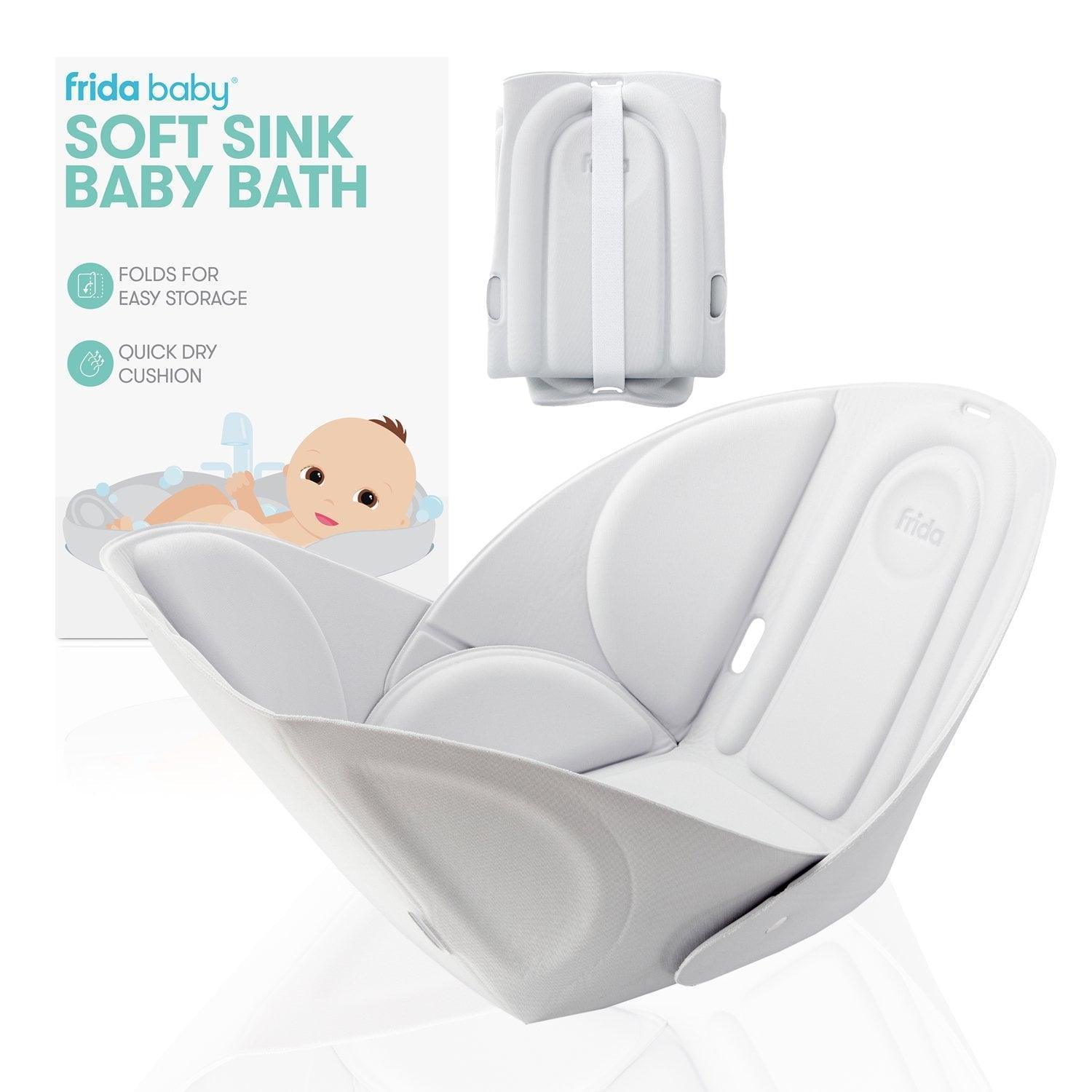 Frida Baby Soft Sink Baby Bath – Easy to Clean, Supports Baby's Head - ClubOn