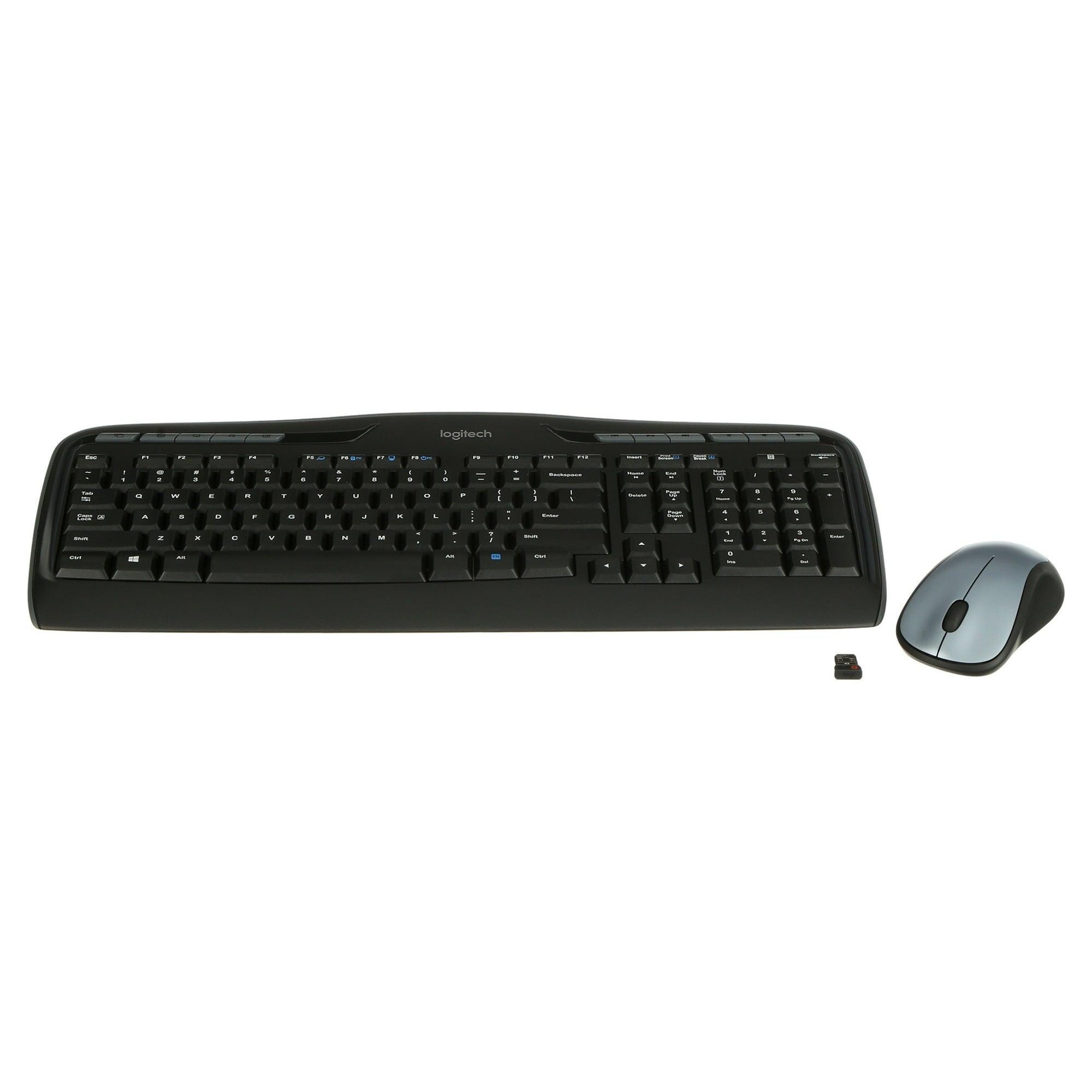 Full Size Wireless Combo – Keyboard and Mouse Set, Ergonomic Design, Reliable Wireless Connection - ClubOn