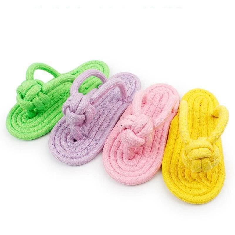Funny Cotton Slipper Rope Dog - ClubOn