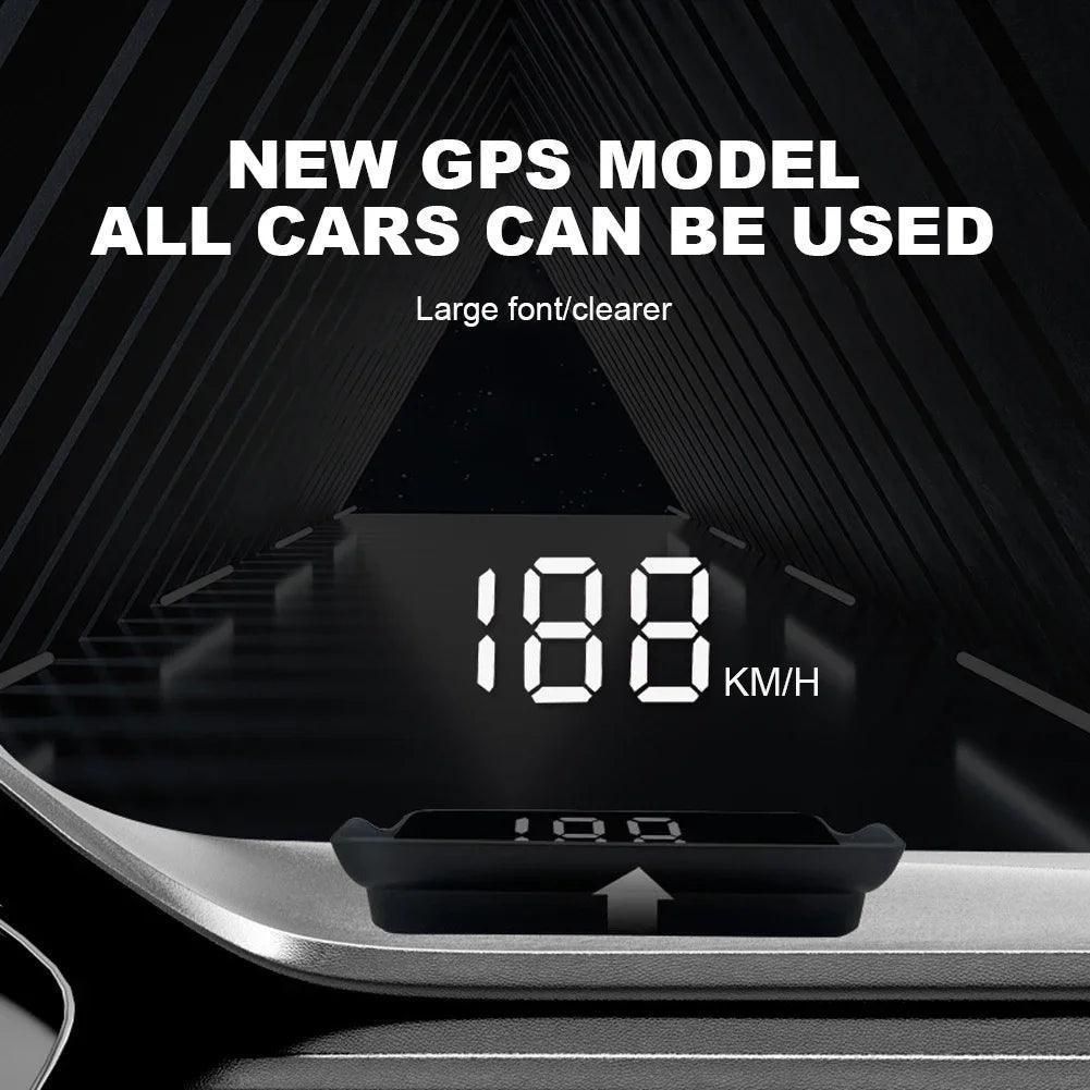 GPS HUD Head-Up Display Car Speedometer - Universal KMH Digital Speed Meter - ClubOn