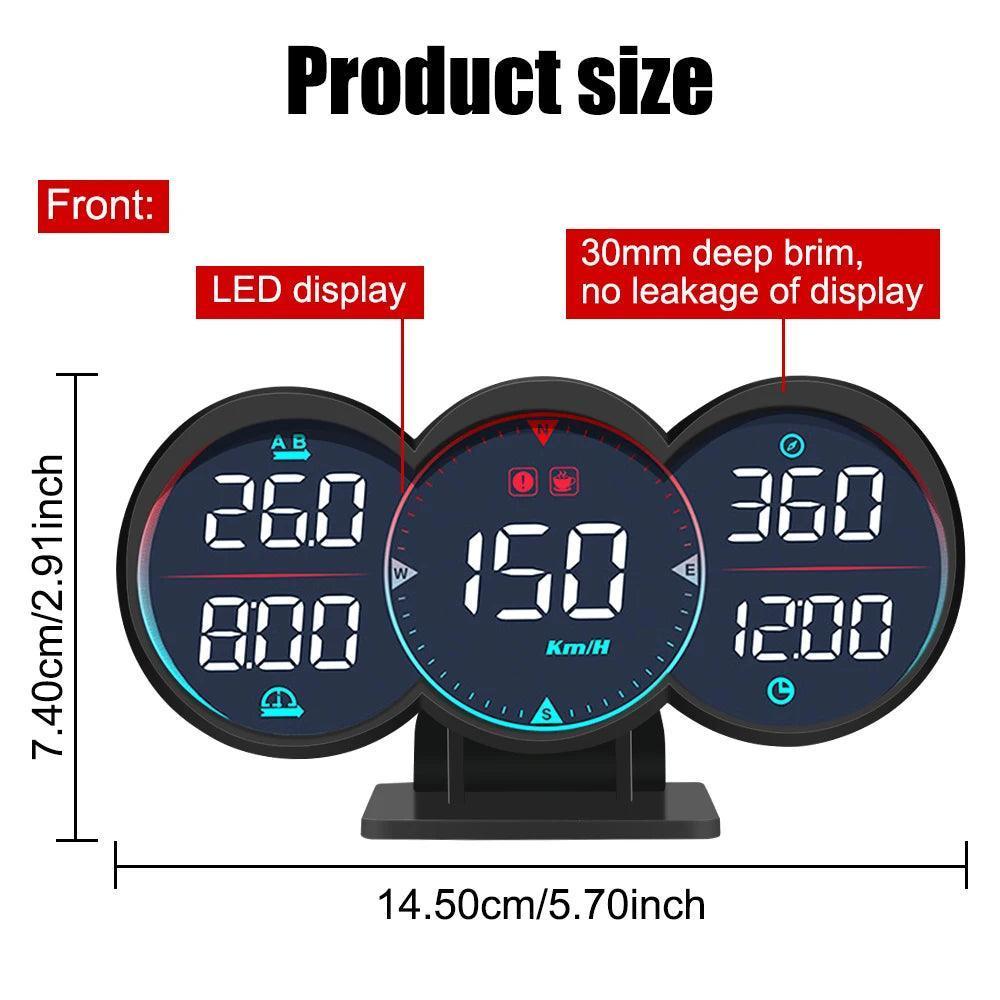 G17 GPS Head-Up Display Speedometer - Odometer & Diagnostic Meter - ClubOn