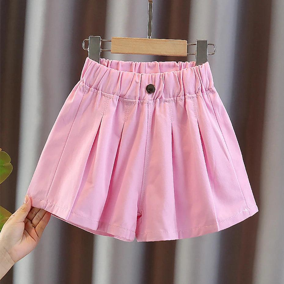 Girls' Solid Color Summer Pants - ClubOn