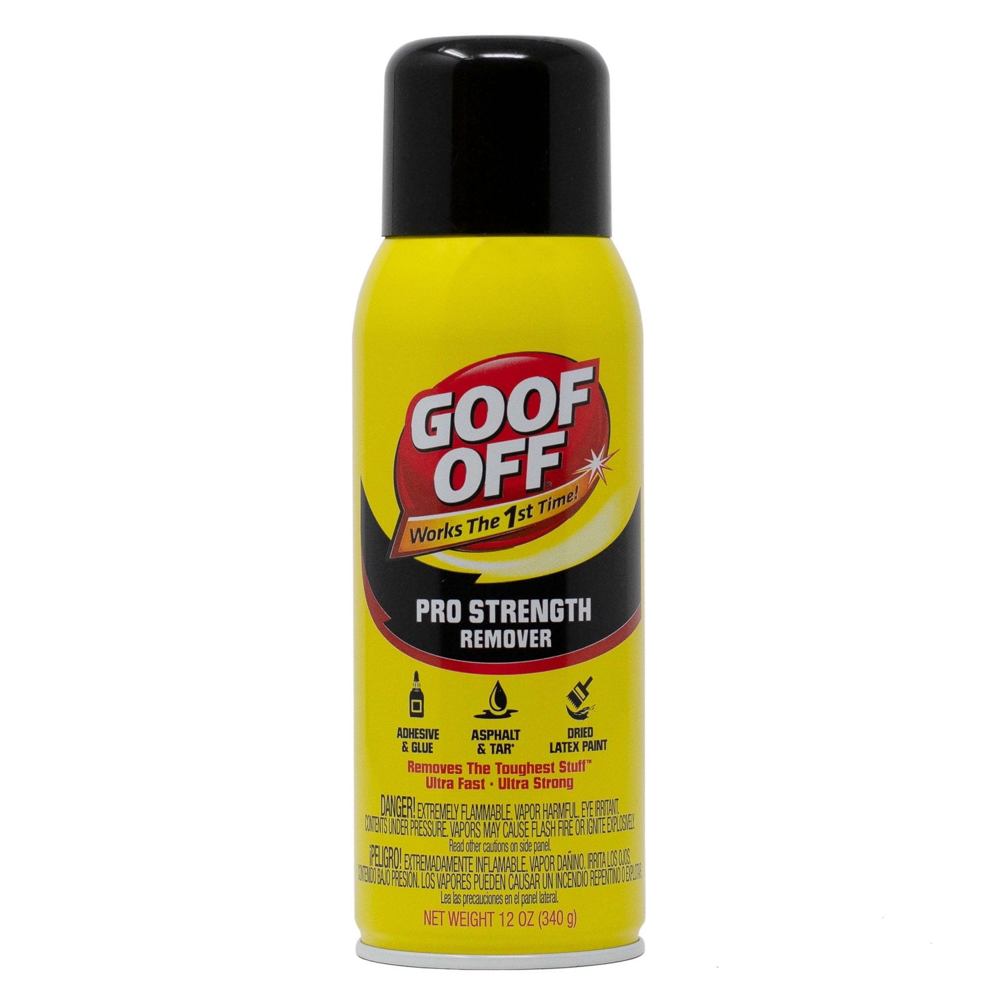 Goof Off Pro Strength Paint Remover, 12 oz – Powerful Paint & Stain Remover - ClubOn