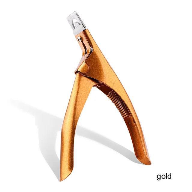 False Nail Clipper – U-Word Cut Manicure Clamp Clippers for Nail Art Tools - ClubOn