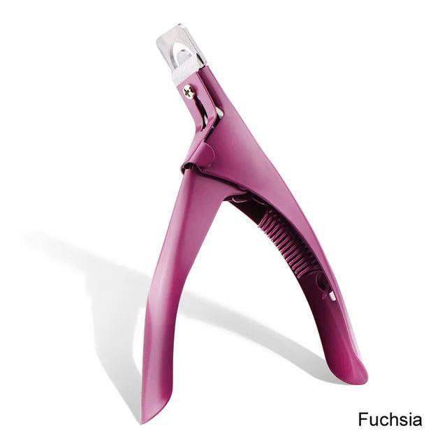 False Nail Clipper – U-Word Cut Manicure Clamp Clippers for Nail Art Tools - ClubOn