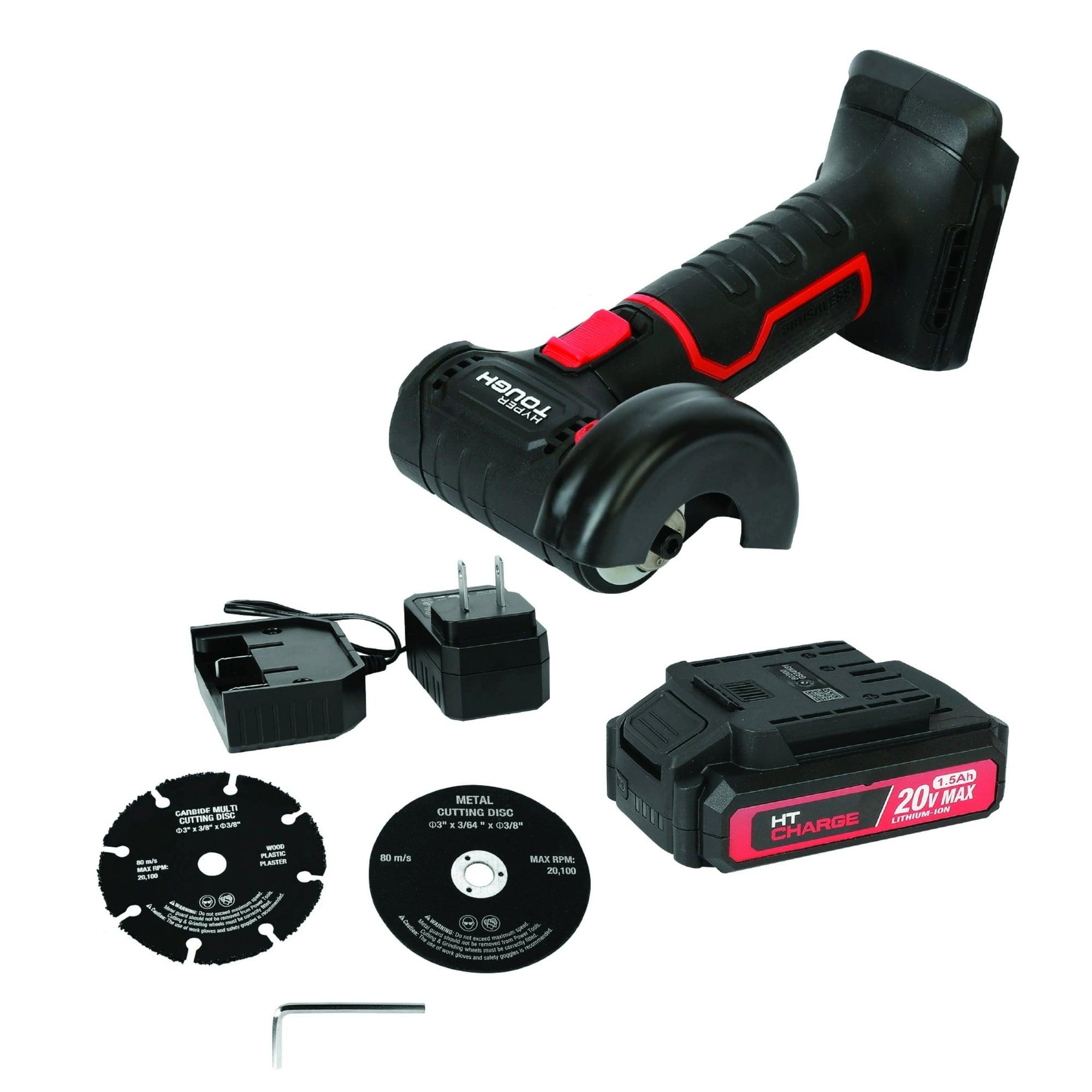 Hyper Tough 20V Max Brushless Cordless Cut-Off Tool, 1.5Ah Battery & Charger - ClubOn