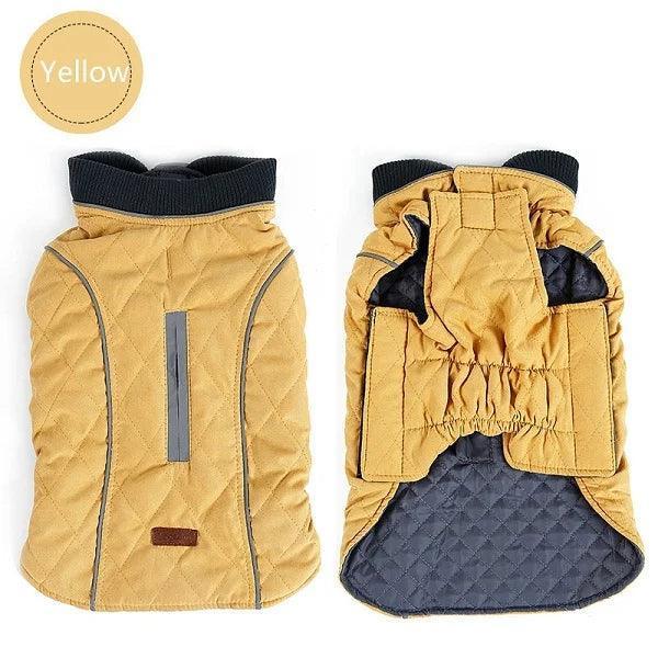 Quilted Dog Coat - Warm Retro Vest for Big Dogs - ClubOn