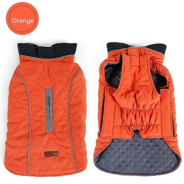 Quilted Dog Coat - Warm Retro Vest for Big Dogs - ClubOn