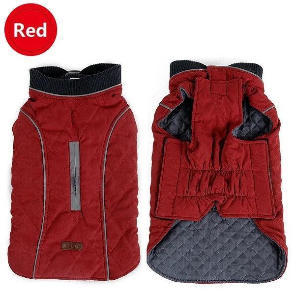 Quilted Dog Coat - Warm Retro Vest for Big Dogs - ClubOn