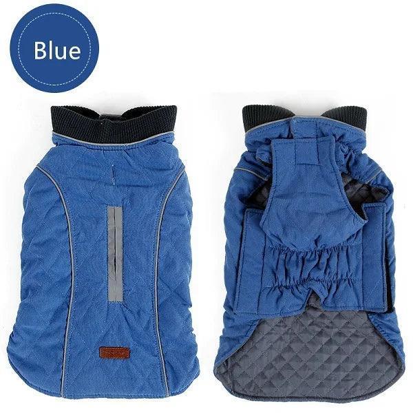 Quilted Dog Coat - Warm Retro Vest for Big Dogs - ClubOn