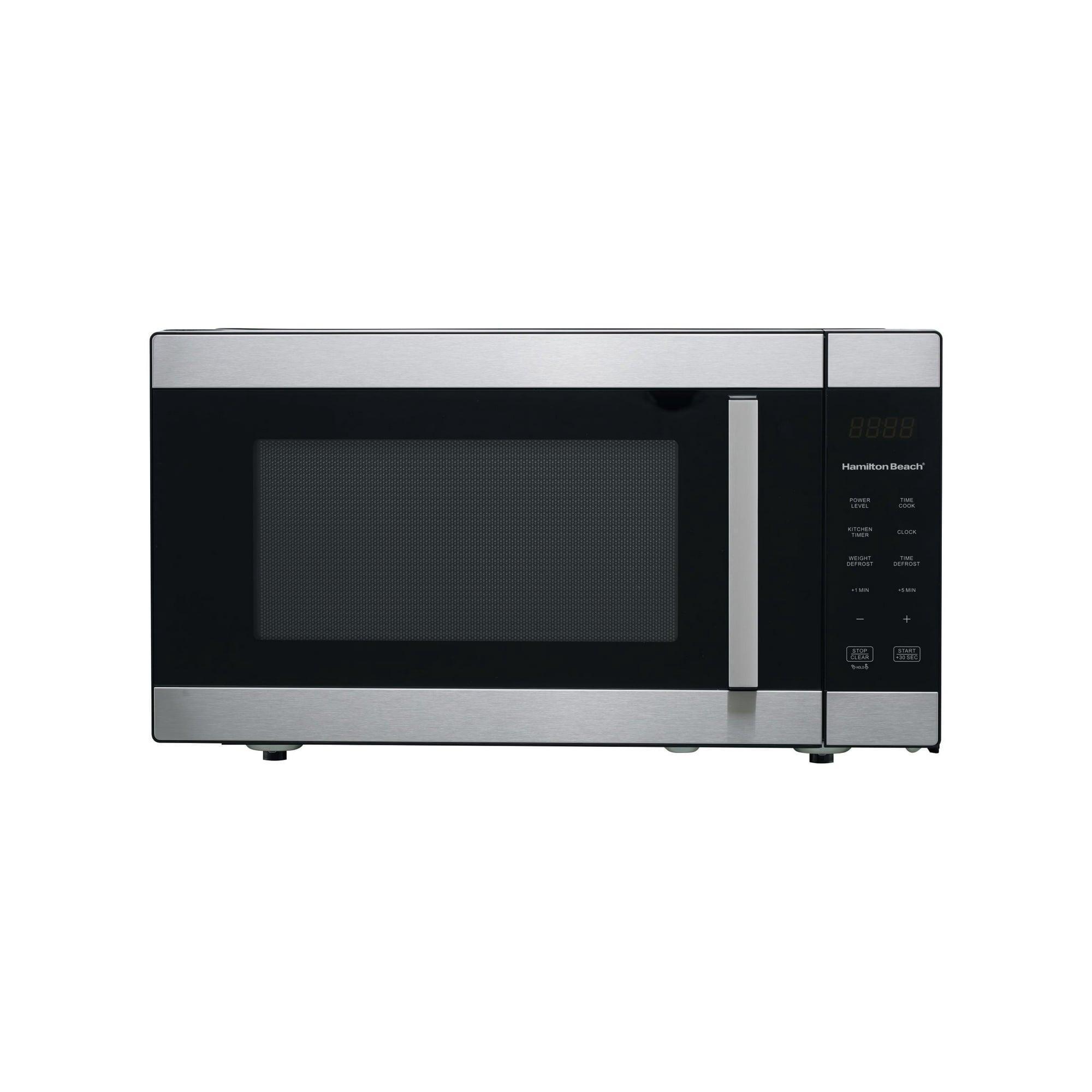 Hamilton Beach 1.6 Cu ft Sensor Cook Microwave Oven, Countertop, Stainless Steel, New - ClubOn