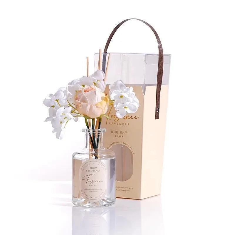 Handheld Floral Art Flameless Aromatherapy Gift Box - Orange Scent - ClubOn