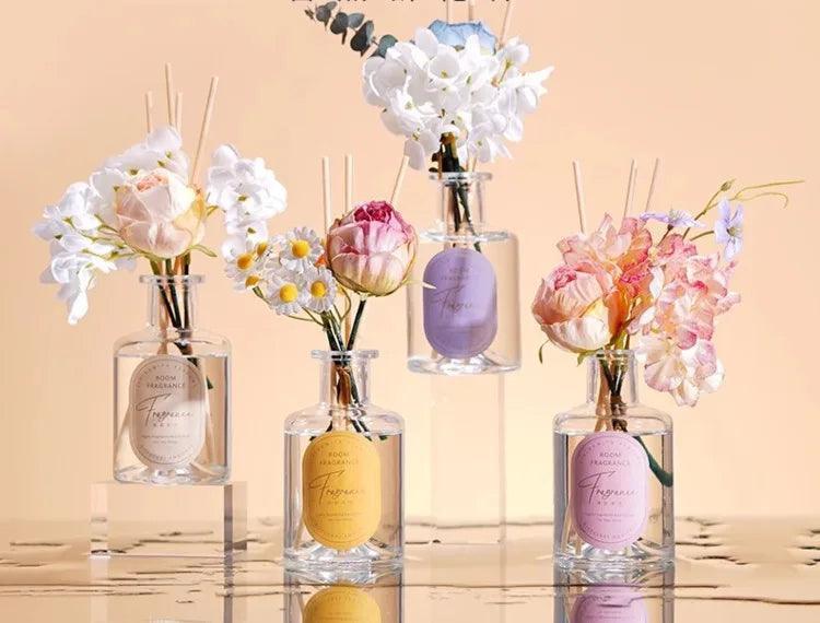 Handheld Floral Art Flameless Aromatherapy Gift Box - Orange Scent - ClubOn