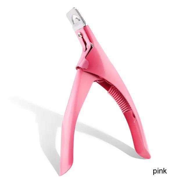 False Nail Clipper – U-Word Cut Manicure Clamp Clippers for Nail Art Tools - ClubOn