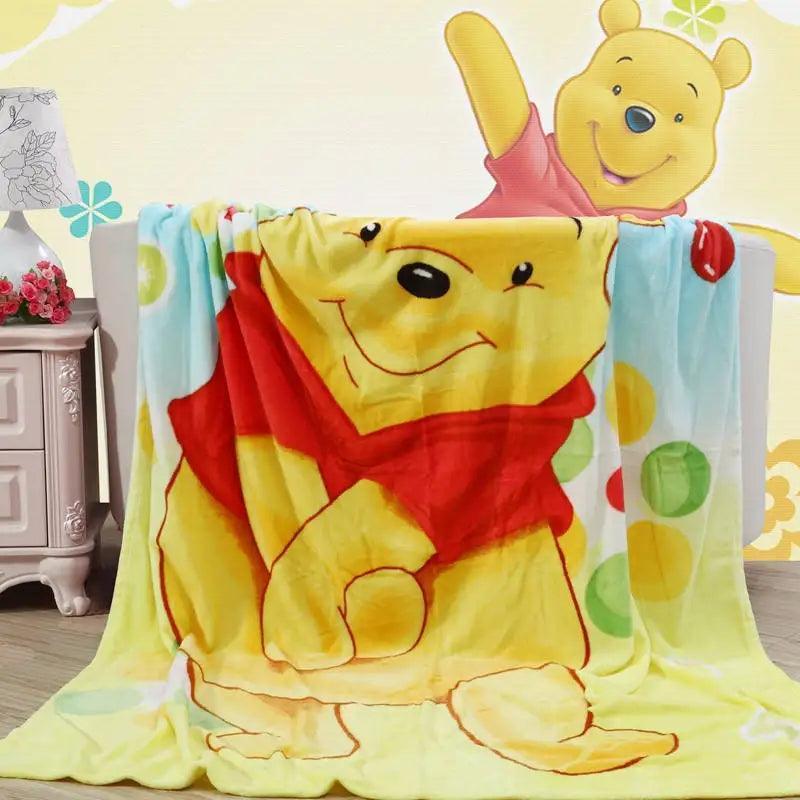 McQueen Car & Lilo Stitch Floral Printed Throw Blanket - ClubOn