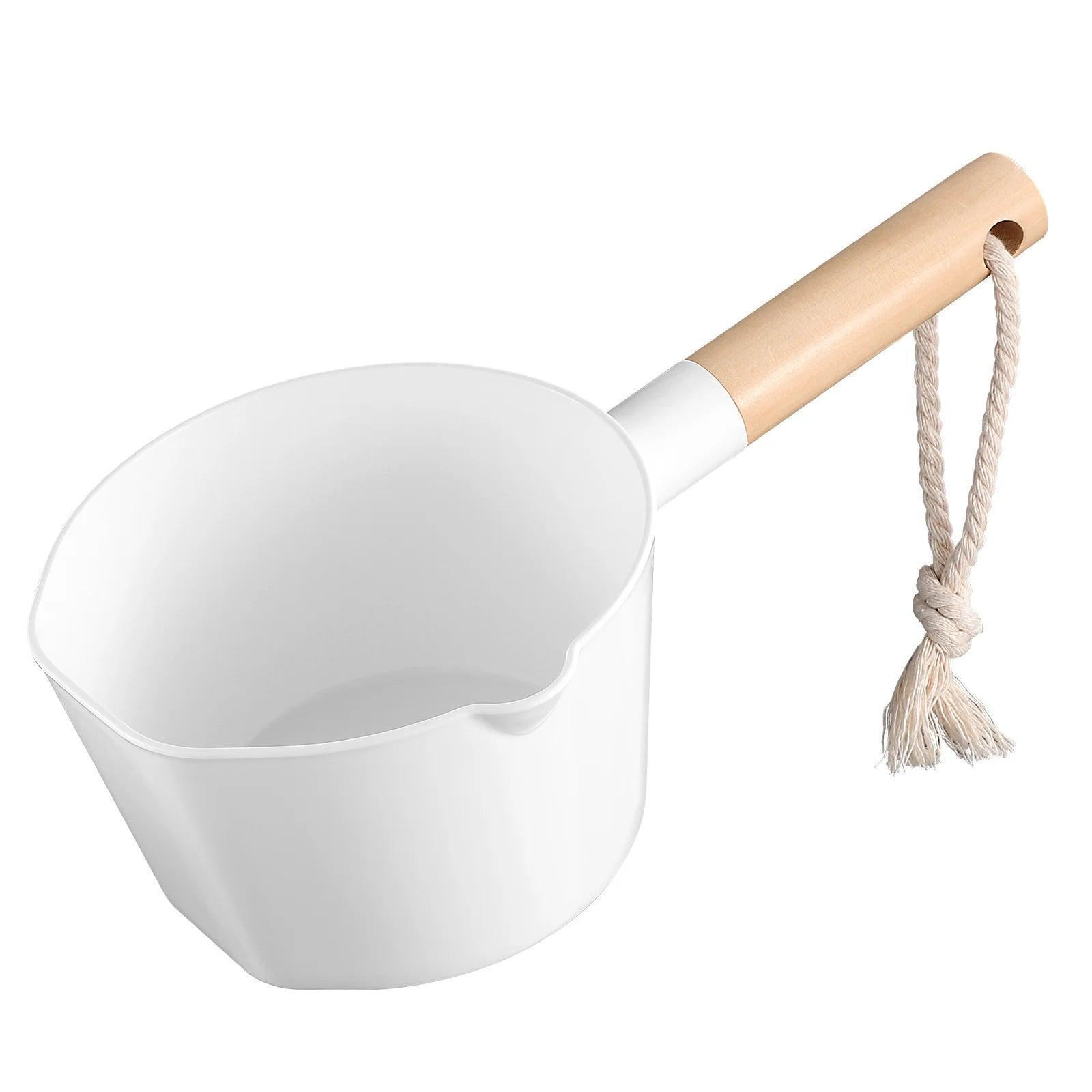 Hemoton Wooden Water Ladle – Long Handle Bath & Kitchen Water Scoop - ClubOn