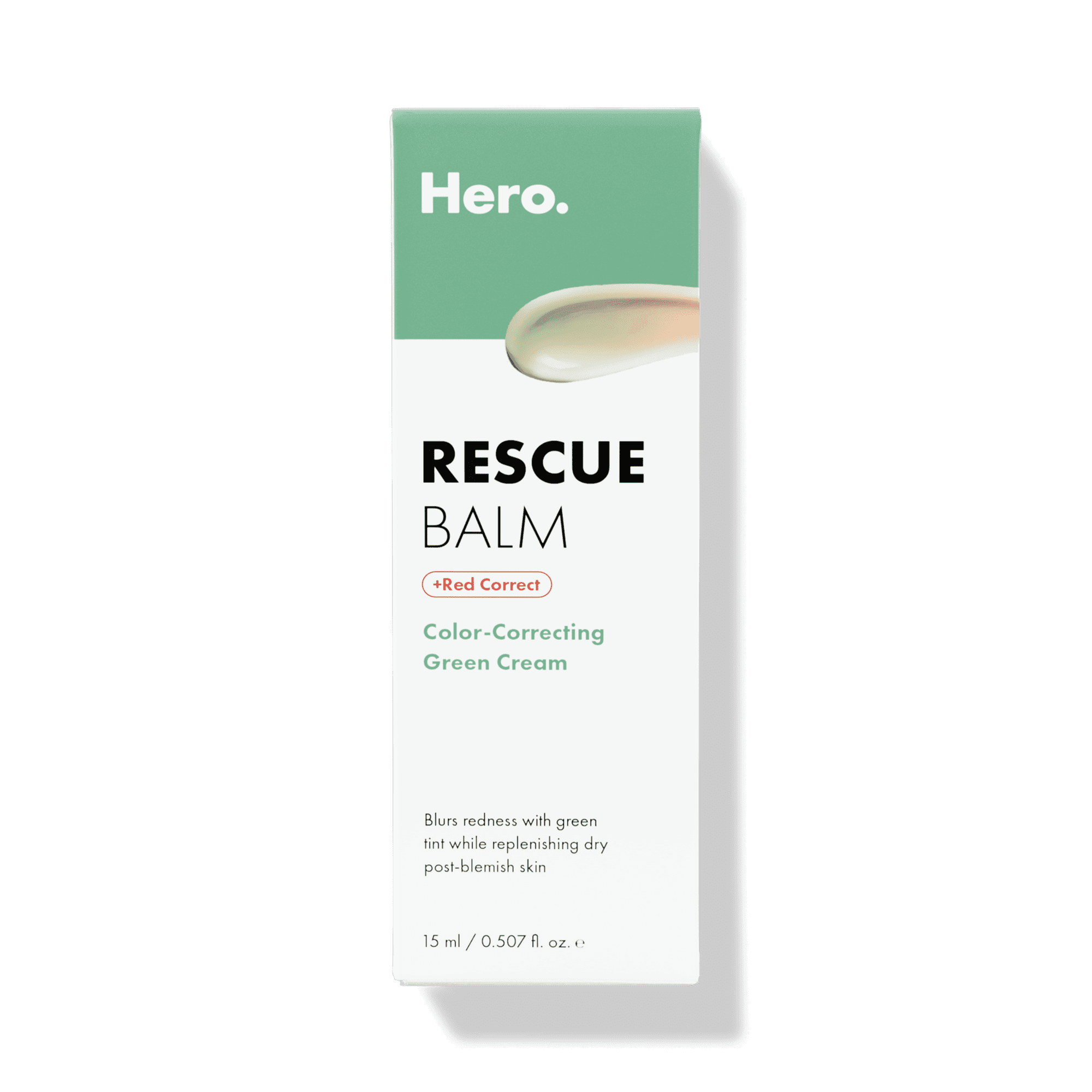 Hero Cosmetics Rescue Balm +Red Correct – Post-Blemish Recovery Cream for Blemish-Prone Skin, 15ml - ClubOn