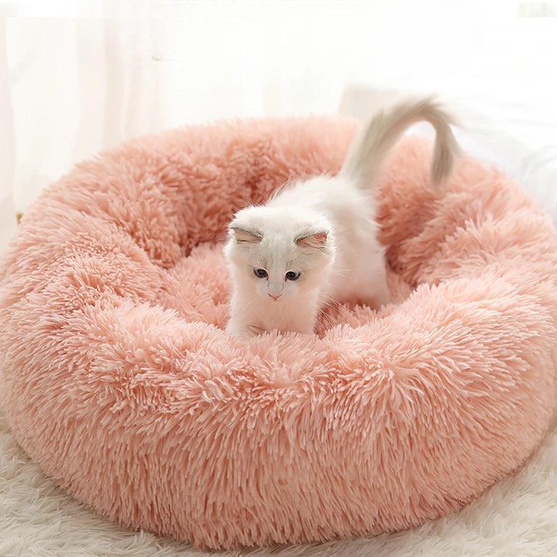 Plush Pet Nest | Warm Detachable & Washable Cat and Dog Bed - ClubOn