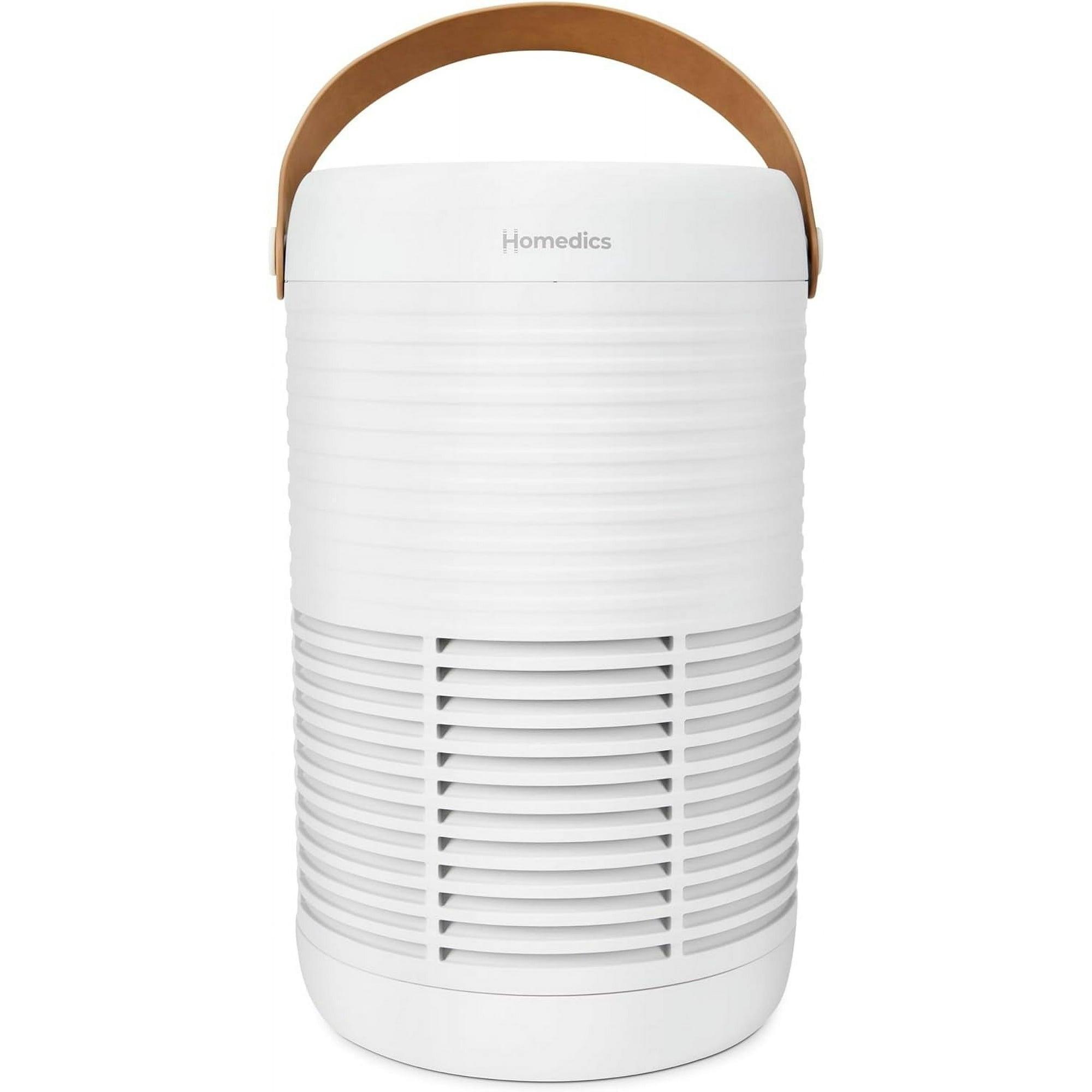Homedics 3-in-1 Air Purifier – True HEPA, Activated Carbon Filter, 975 Sq. Ft Coverage, Reduces Bacteria & Odors - ClubOn
