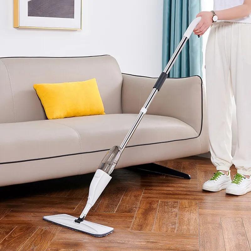 Household Disposable Spray Mop – Wet & Dry with Reusable Microfiber Pad - ClubOn
