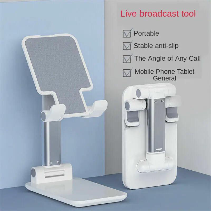 Adjustable Cell Phone Tablet Stand Desktop Holder Mount Mobile Phone iPad iPhone - ClubOn