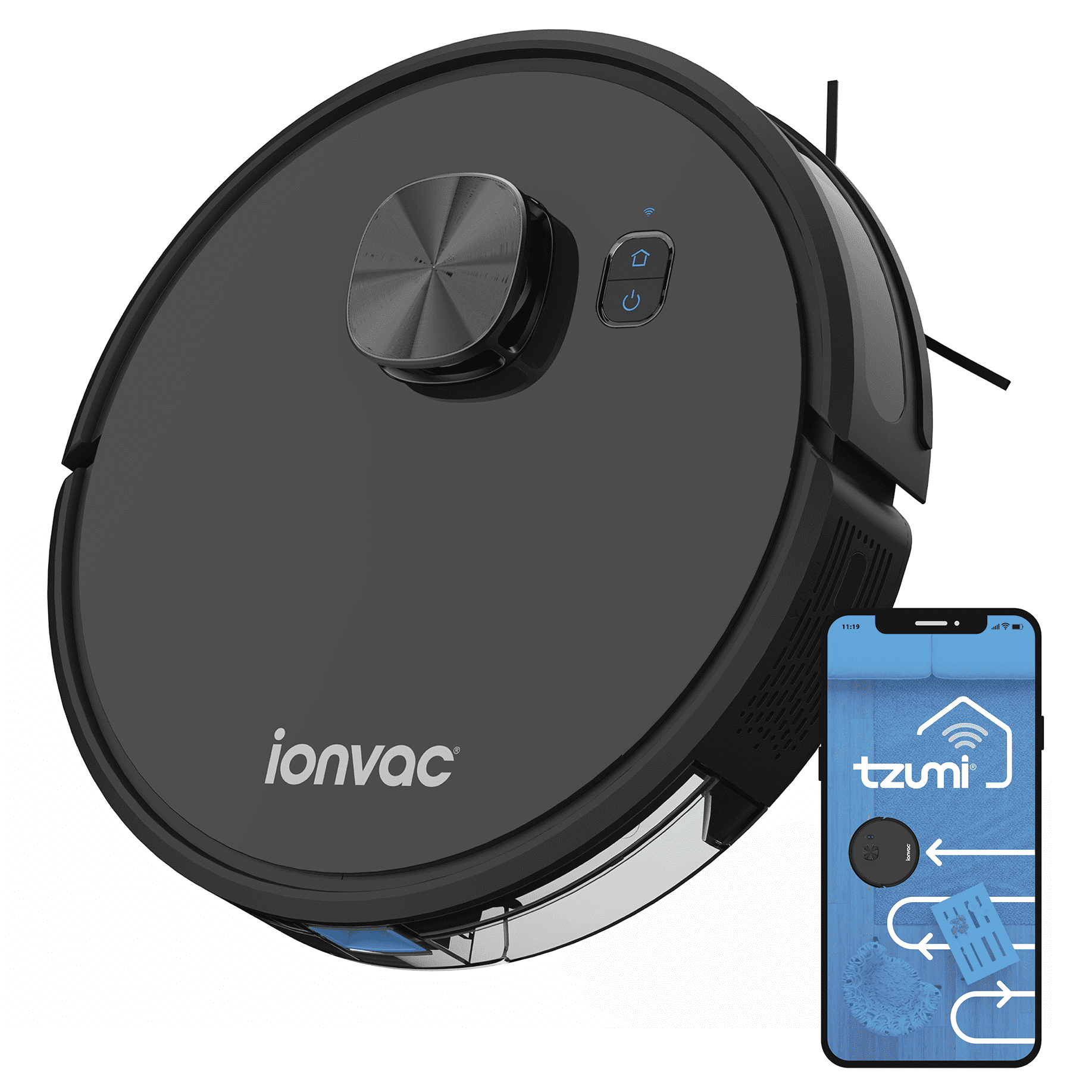 Ionvac OptiMax Robovac, Laser Mapping Robot Vacuum Cleaner with Wi-Fi | Smart & Efficient Cleaning - ClubOn