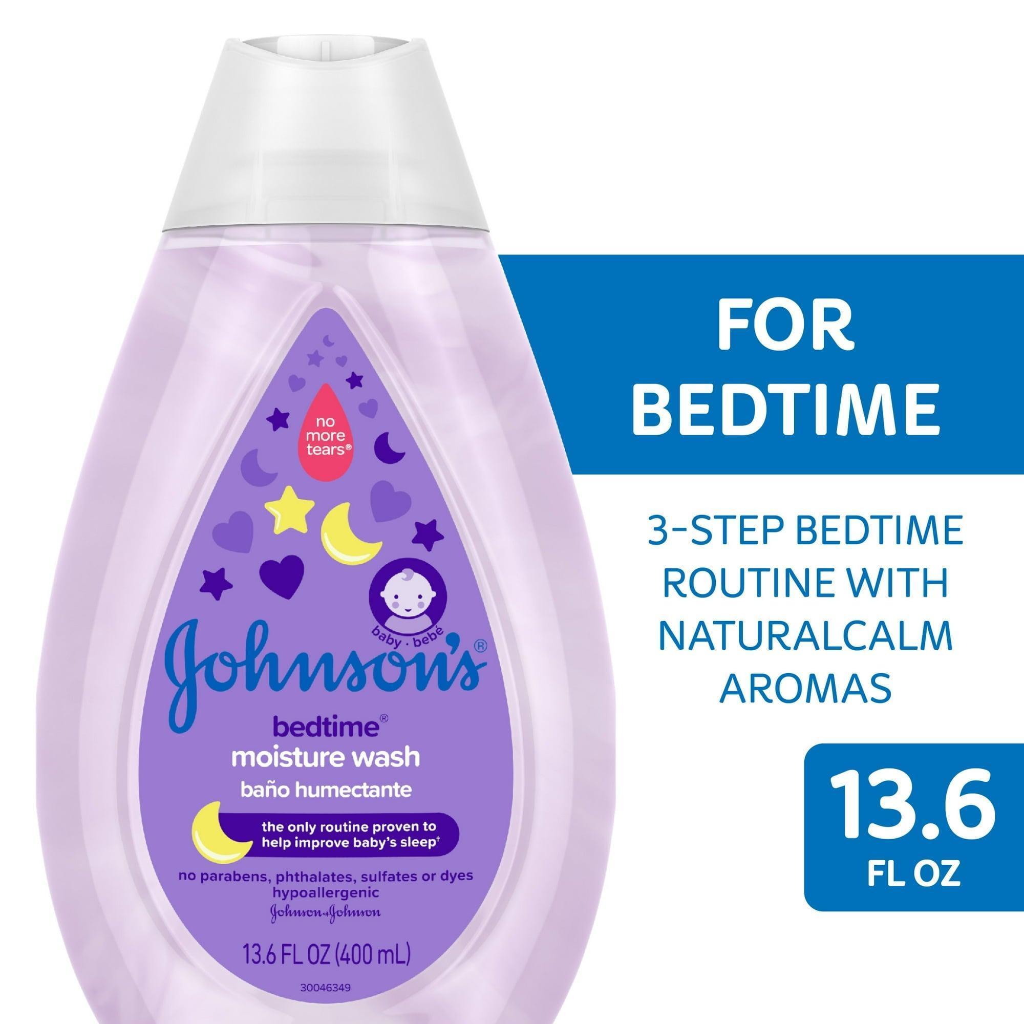 Johnson's Bedtime Tear-Free Moisture Bath Body Wash for Baby & Toddler, 13.6 oz - ClubOn