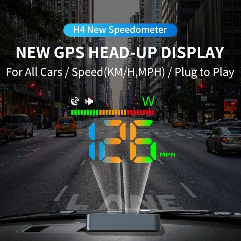 KWHUD Head-Up Display - GPS Digital Speedometer Windshield Projector - ClubOn