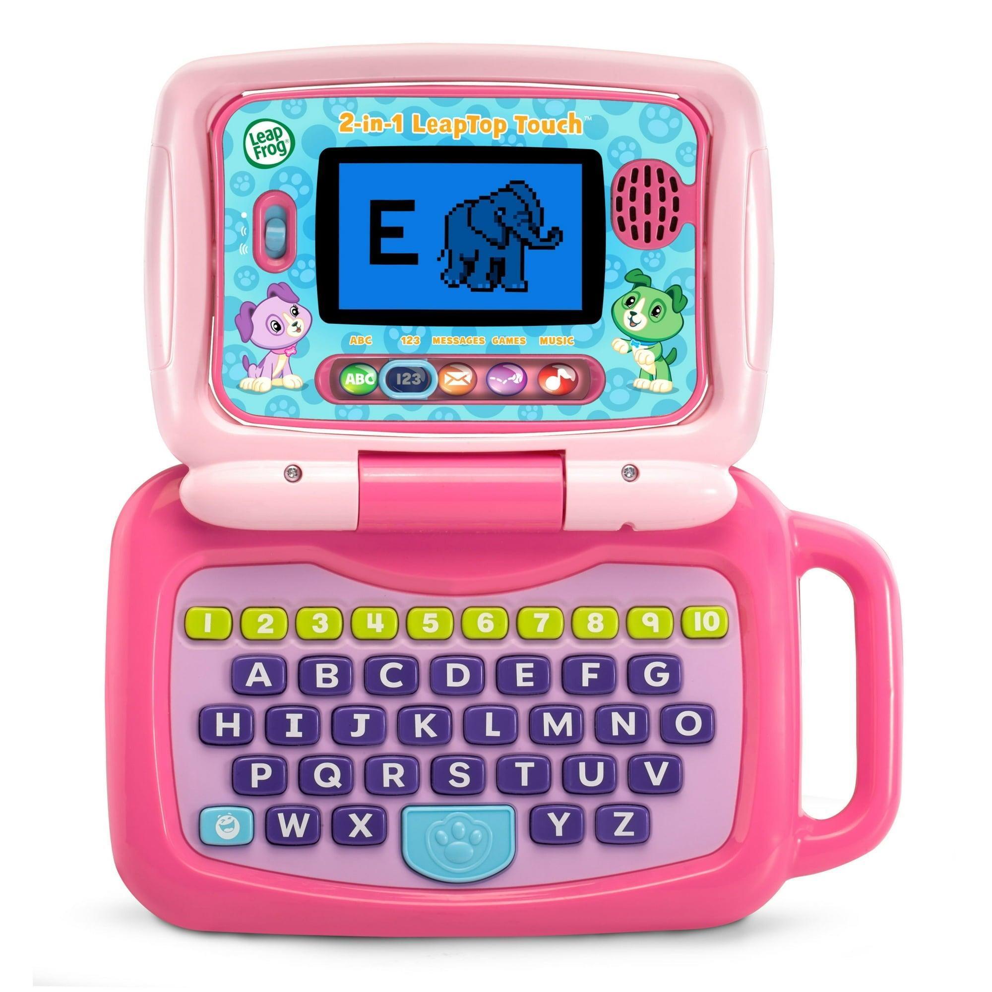 LeapFrog 2-in-1 LeapTop Touch - Pink, Electronic Learning System for Babies & Toddlers - ClubOn