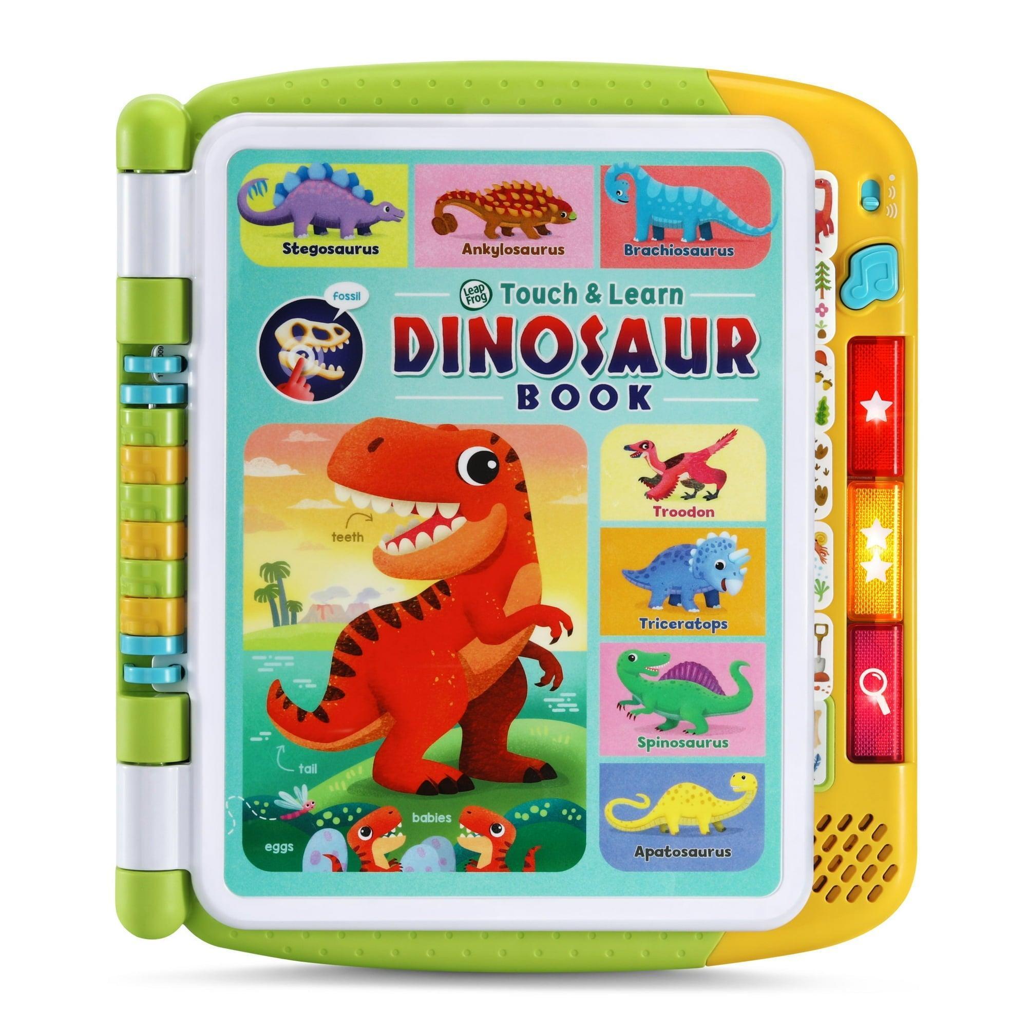 LeapFrog Touch & Learn Dinosaur Book, Alphabet Toys for Baby and Toddler Learning - ClubOn