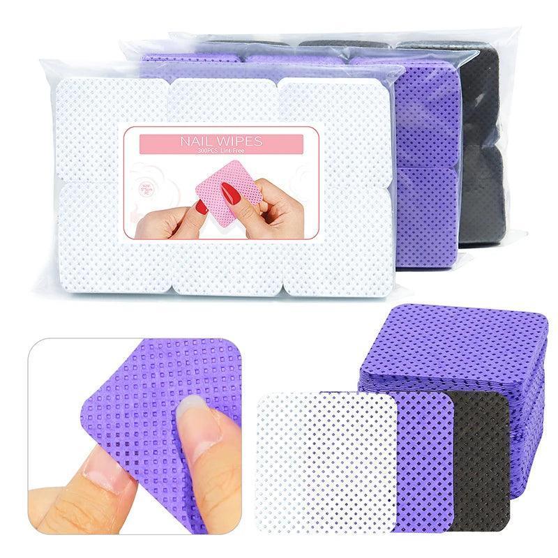 Lint-Free Nail Polish Remover Wipes – Gel Nail Art Removal Pads for Manicure & Pedicure - ClubOn
