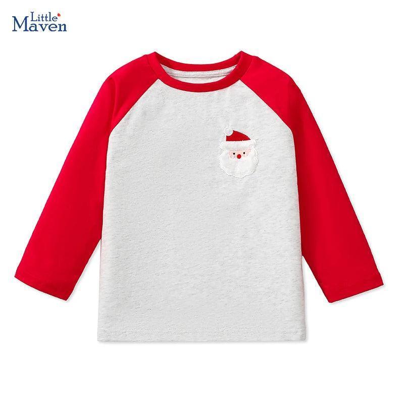Little Maven Boys' Embroidered Santa Claus T-Shirt - ClubOn