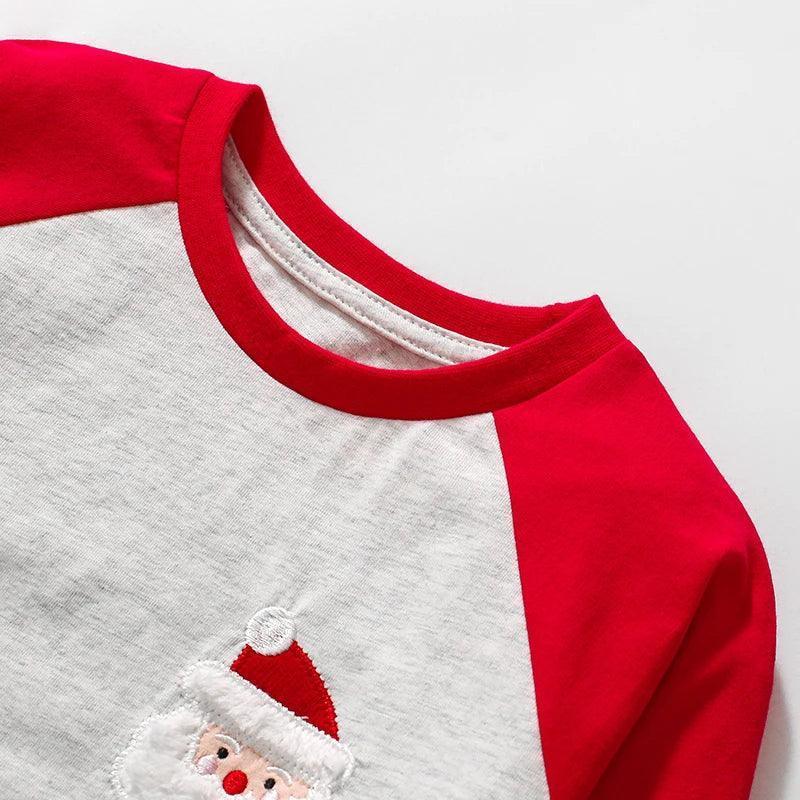 Little Maven Boys' Embroidered Santa Claus T-Shirt - ClubOn