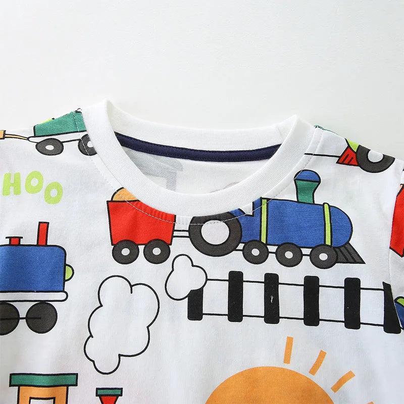 Little Maven Cartoon Train T-Shirts for Baby Boys (2-7Y) - ClubOn