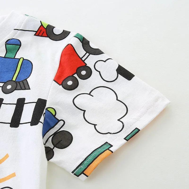 Little Maven Cartoon Train T-Shirts for Baby Boys (2-7Y) - ClubOn