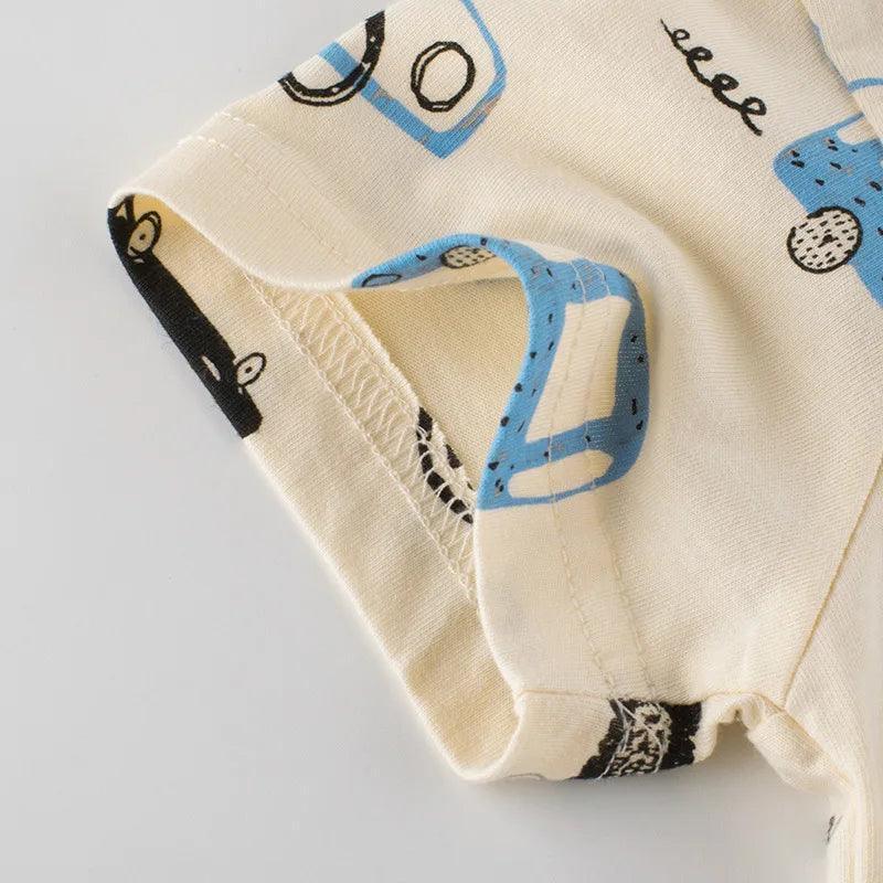 Little Maven Kids T-Shirt with Cute Cars Pattern - ClubOn