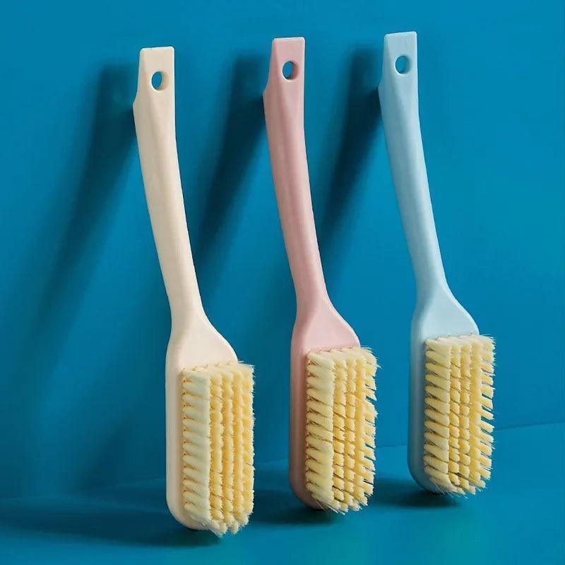 Long Handle Scrub Brush – Soft Bristle Cleaning Brush for Laundry & Shoes - ClubOn