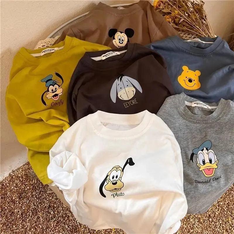 Cute Cartoon Print Long Sleeve Tee for Boys - ClubOn