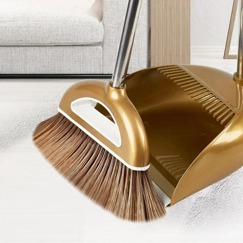 Magic Broom and Dustpan Set – Multifunctional Sweeper & Wiper for Floors - ClubOn