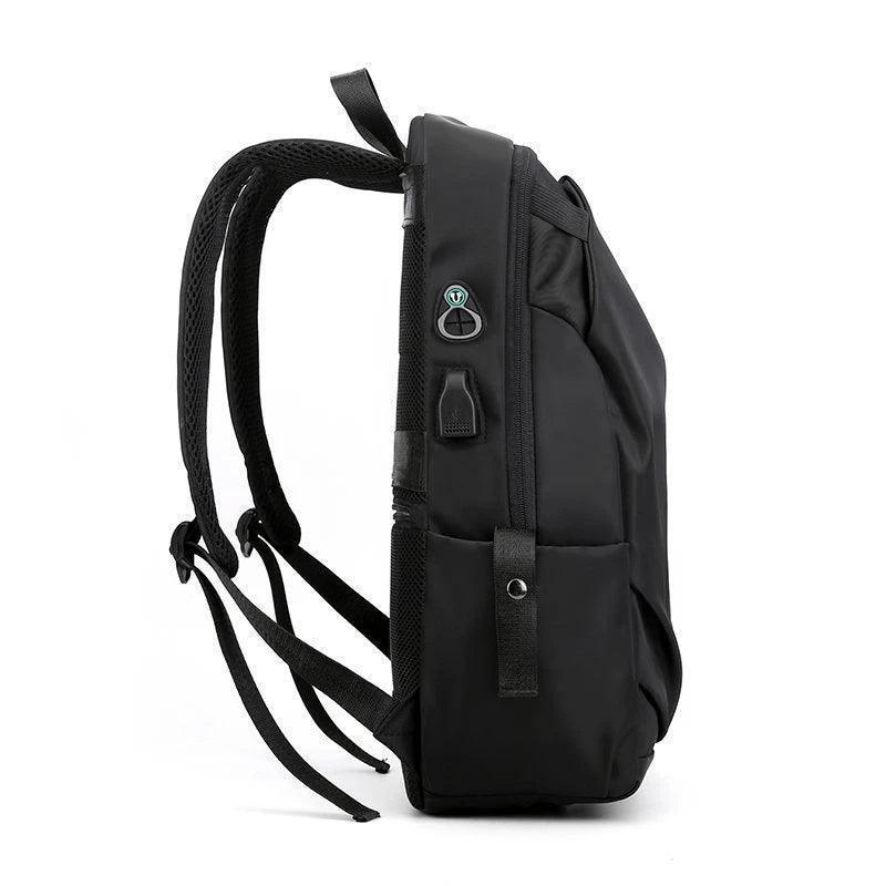 Waterproof Nylon School Backpack - USB Charging Laptop Bag - ClubOn