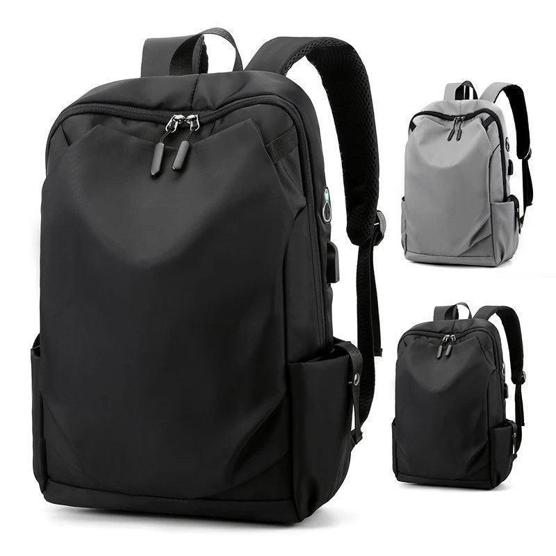 Waterproof Nylon School Backpack - USB Charging Laptop Bag - ClubOn