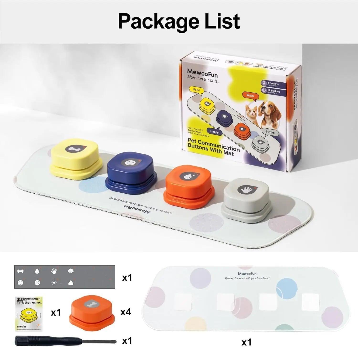 Mewoofun Voice Recording Button - Dog Communication Toy - ClubOn