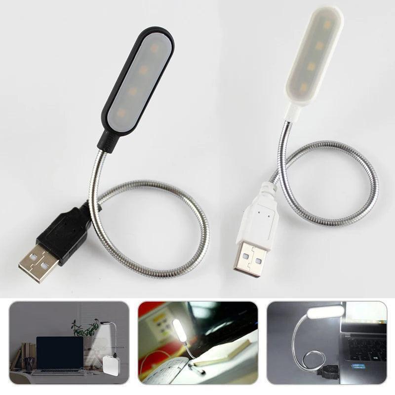 Mini 4 LED Book Lamp - Portable USB Reading Light - ClubOn